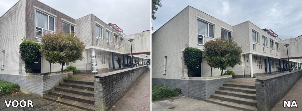 Voor en na gevel impregneren Zaanstad - Vakkundige uitvoering